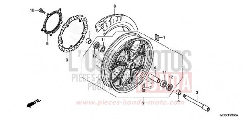 ROUE AVANT NC700DC de 2012